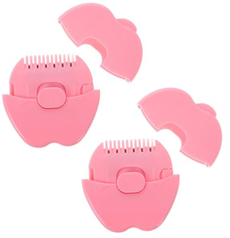 JOINPAYA 2stücke Haarschneidegerät Mit Kamm in Apfelform Für Feines Babyhaar Multifunktionales Pony Und Spliss-trimmer Für Hause Tragbares Mini-styling-werkzeug