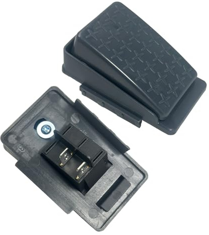 2 Pin 12-Volt 24-Volt Foot Pedal Switch Replacement Parts for Ride On Toys Kids Electric Cars 6V 12V 24V Accelerator Switch Trax Jeep SUV Truck Tractors Black Socket