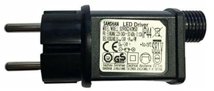 Transformateur Guirlande LED 24V 9W IP44 - Noir -