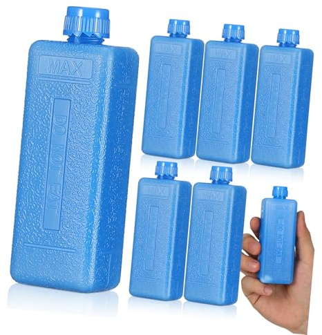 Alasum 8pcs Reusable Freezer Packs for Lunch Boxes Coolers Ice Crystal Boxes for Camping Picnics Air Conditioner Fans Shipping Enhanced