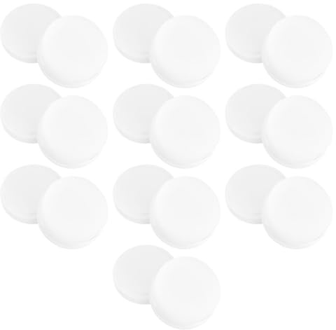 10pcs Disposable round Sponge Shoe Wax Brush for Shoes White | Will Not Scratch, Creates a Shining Surface, Household Cleaning Use, Compact Pack of Ten