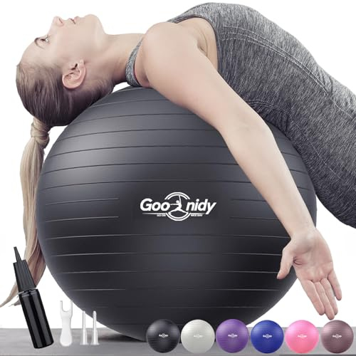 Gros Ballon Grossesse Gonflable, Swiss Ball Chaise Femme Enceinte Pour Pilates Gym Yoga Fitness, Ballon Assise Siege Bureau Adulte Ergonomique (Sport, Renforcement Musculaire & Kinesitherapie Dos)