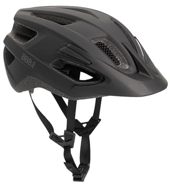 BBB Cycling Kite 3.0 Fidlock Fahrradhelm – E-Bike, Rennrad & MTB Helm für Herren & Damen – Sicherer Mountainbike Helm mit Fidlock Magnetverschluss - BHE-30 Matt Schwarz L (58-61cm)