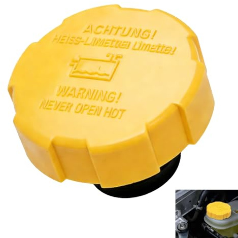 Radiator Expansion Water Tank Cap, Coolant Reservoir Cap Replacement for Opel Vauxhall Astra H Corsa D Vectra C Zafira B Signum Saab 9/3 Cooling System Expansion Bottle Lid 1304677 9202799