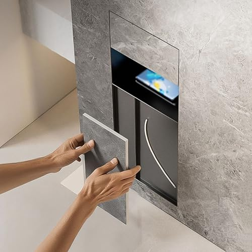 Toilettenpapierhalter mit integrierter Aufbewahrung, Unterputz Metallspender für Bad und Küche