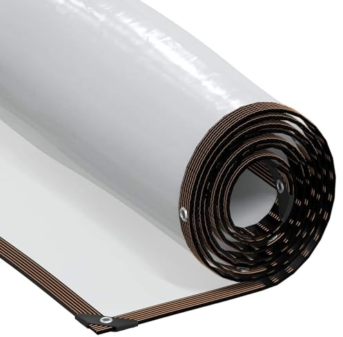 Lumanois Telo con Occhielli Trasparente 5 x 10 m Polietilene, Casa e Giardino,Prato e Giardino,Giardinaggio,Pacciame, 5.4kg-3429323