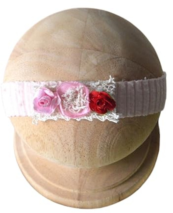 Spädbarn flicka hårband huvudbonad hårband fotografi rekvisita hårtillbehör elastisk huvudbonad baby blomma mönster pannband mild baby huvudaccessoar
