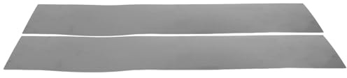 GALPADA 2pcs Self-Adhesive Door Toe Kick Plate in Stainless Steel, Black Finish, Easy Installation and Damage-Free Solution for Interior Metal Panels and Front Porch Protection