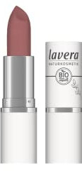 lavera Velvet Matt Lipstick - Tea Rose 03 - Lippenstift - glutenfrei -ohne Silikone - ohne Mineralöl - ohne Mikroplastik - Cremig, matte Textur - Bio-Blütenbutter - Bio-Sonnenblumenöl - 4,5g