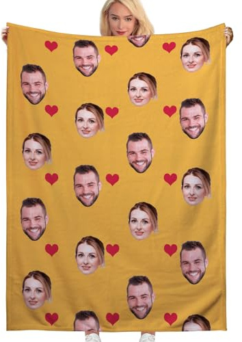 Personalisierte Decke, Fotodecke mit Eigenem Foto, Personalisiert Decke mit Foto, Kuscheldecke mit Foto, Decke Selbst Gestalten Foto, Personalisierte Geschenke fur Mama, Papa, Baby, Katzen, Hunde