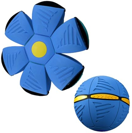 YZZT 2Pcs Mehrfunktionelles Wunder-UFO- und Kugelspielzeug - Interaktives Stress-Entspannung Outdoor-Spiel, Leichte Wechselzwischen Kugel- und UFO-Form für Familien Spaß