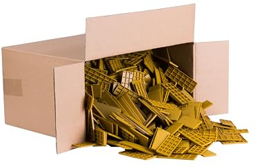 DECKLINE Abstandshalter Kunststoff - 1000 Stück - 34 x 100 x 4 mm - Set - Distanzklötze für Fußböden, Fenstern und Türen - Verglasungsklötze - Unterlegplatten - Fensterklötze