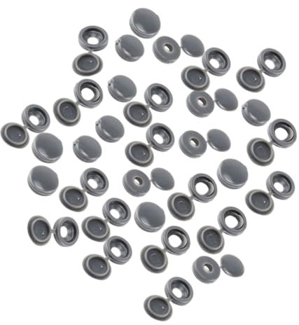 CHILDWEET 120pcs Screw Cap Cover Decorative Furniture Screw Covers Replacement for Grey