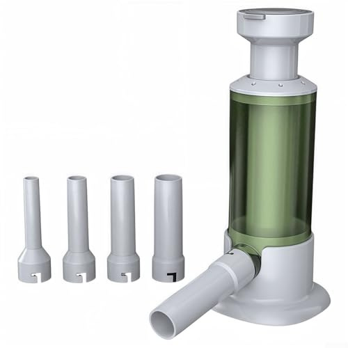 Manual Sausage Stuffer Tool with Removable Tubes for Making Sausages in Different Sizes without Electricity (Green)