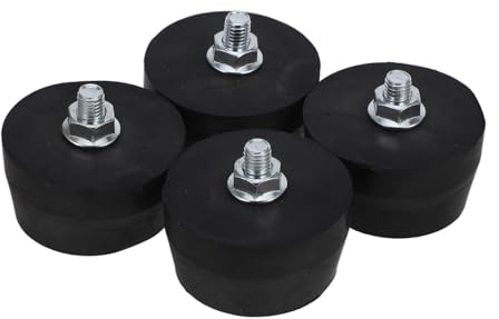 WHAMVOX 4 Stück Gummifüße für Druckluftkompressor Runde Luftkompressor Gummipad Einfach zu Montieren Tragbar Geeignet für Luftpumpe und Kompressor