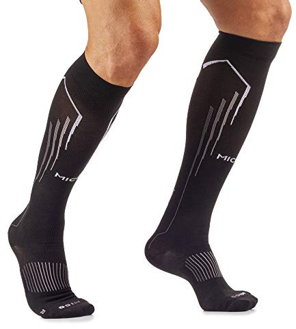 MICO LANGE LAUFSOCKEN aus Nylon + LYCRA Faser, OXI-JET COMPRESSION (+ Sauerstoff + Erholung + Energie), für Herren und Damen, sportlich