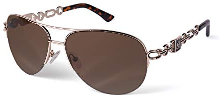 FONHCOO Verspiegelte Sonnenbrille Damen UV400 Brille Vintage Pilotenbrille Retro Sunglasses Women mit auffälliger Verspiegelung