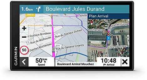 Garmin dēzl LGV 610 MT-D EU – LKW-Navigationsgerät mit 6“ (15,2 cm) Farbdisplay, vorinstallierten EU Karten (46 Länder), fahrzeugspezifischem Routing, Echtzeitdienste & Zielorte mit Satellitenbildern