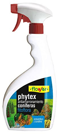 Flower - Phytex Antiamarronamiento de Coníferas y Rosales 750ml | Listo para Usar | Pulverización Foliar | Activador de Defensas Naturales, Multicolor