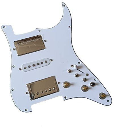 HSS Schlagbrett-Set für Gitarren, Strat, Multifunktionsschalter, Alnico, 5 Tonabnehmer, 3-lagig, Schlagbrett für Fender Stratocaster