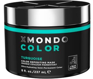 XMONDO Hair Color Turquoise Hair Healing Semi Permanent Color | Vegan Formula with Hyaluronic Acid to Retain Moisture, and Bond Boosting Technology, 8 Fl Oz