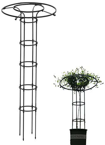 Gartenspalier, Rankhilfe Für Kletterpflanzen Im Freien, Vertikaler Metallschirm-Gitterturm, Gartenspalier, Kletterpflanzen-Unterstützung Für Weinreben, Tomaten, Erbsen Und Andere Lebende Pflanzen