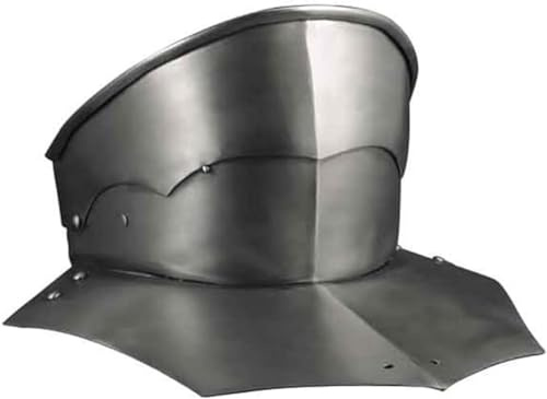 ANTIQUEMEDIEVAL Stahlgelenk-Gorget, mittelalterlicher Bevor-Stahlpanzer