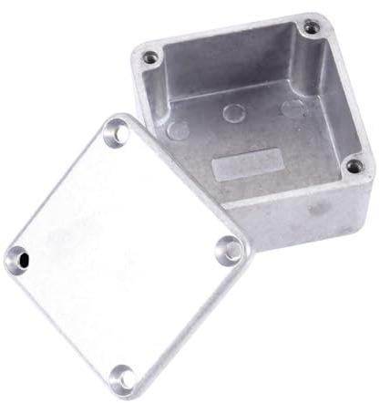 Hoement 2stücke Effektpedal Gehäuse Aluminium Druckguss Für Gitarreneffekte Leichte Langlebig Für -projekte Musikinstrumenten-zubehör