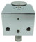 MICEL - 13370 - Candado Cuadrado de Seguridad con Grillete de Acero Inoxidable, Llave Tubular y Cilindro de Latón, ideal para Puertas, Armarios y Contenedores, acabado Cromado Brillo, 50 x 85 x 60 mm