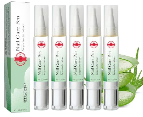 5 Stück Nail Care Pen - The Original, Nail Care Pen Nagelpilz Stift, Nail Care Pen Kosmetische Pflege Bei Nagelpilzinfektion, Mit TeebaumöL, Vitamin E & Aloe Vera (5 Stück, 4ml)