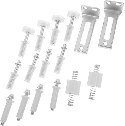 Ciieeo Kit de Quincaillerie pour Porte Accordéon Intérieure en Acier Inoxydable et Plastique, Pivot Stable, Installation Pratique pour Bureaux et Maisons