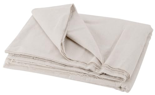 SYUTBOU Leinenstoff Meterware, 150 x 400cm Stoff Meterware für Vorhänge, Tischdecken, Wohntextilien