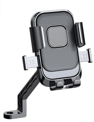 WpTrick Soporte MóVil Moto para Piaggio Liberty 125 MP3 500 Medley Beverly 300 ZIP50, Soporte Movil Bicicleta 360° RotacióN, Soporte TeléFono Moto Anti VibracióN, LiberacióN con Un BotóN,B