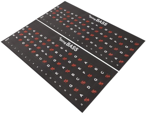 SUPVOX 2pezzi Ghiera di Chitarra Adesivi per Note Decalcomanie per Tastiera di Chitarra Adesivi per Scale per Principianti
