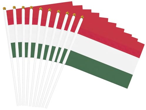 Bandiera dell'Ungheria Stampa Convenienza Bandiera Palmare Bandiere Leggere Decorazione Interni Esterni Eventi Feste
