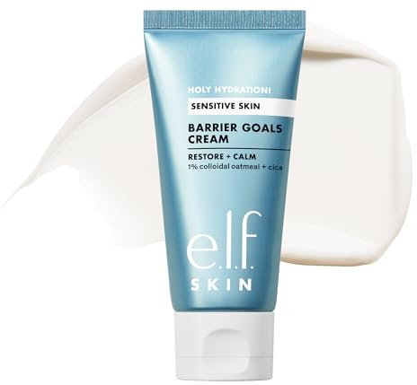 e.l.f. SKIN Holy Hydration! Barrier Goals Cream, Rich Face Moisturizer For Hydrating & Soothing, Helps Visibly Reduce Redness, Vegan & Cruelty-Free
