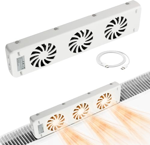 Radiator Fan 3.0 Single Set, Radiator 1-Piece Magnetic Cooling Fan, a Smart Radiator Booster for Heaters, Saves Energy and Heating Costs(EXTENSION KIT)
