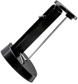 Guangcailun Soporte para recibos con pinchos para escritorio, organizador portátil de notas con tapa y base de seguridad, resistente a pinchazos.
