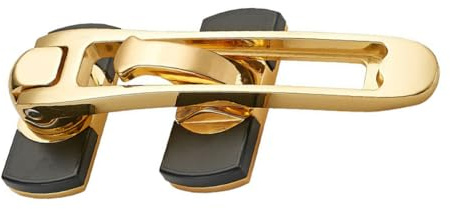 Türschlosskette aus Zinklegierung in Gold, Verstärkte Kette für Türen | Sicherheitsschloss Tür, von Innen Leicht zu Entriegeln, Tür gegen Einbruch Sichern, für Zuhause