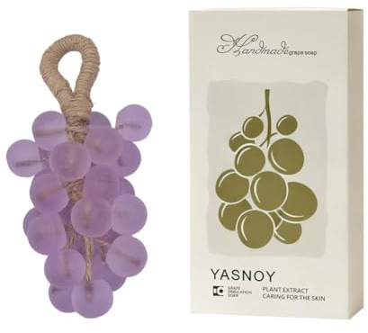 Grape Cluster Soap Rope, Handmade Soaps in Grape Shape, Portable Aromatic Hand & Washing Face Handma Soaps, Scent Refreshing