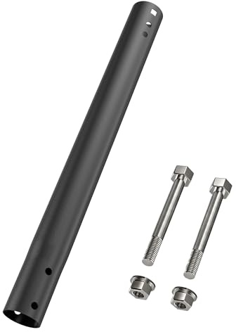 Tubo di prolunga per antenna da 35,5 cm, prolunga per antenna in ferro resistente con connettori maschio femmina a doppia estremità, resistente alle intemperie, tubo di prolunga compatibile con