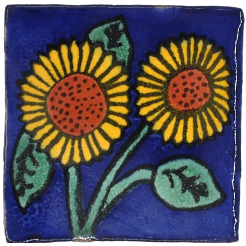 Tumia LAC Handgefertigte Mexikanische Talavera Fliesen Authentischer Stil Gabriella Keramikfliesen für Kunsthandwerk, Küchenrückwand, Wandfliesen und Heimwerker Projekte