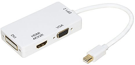 Link LKADAT18 Adattatore Mini Displayport Maschio 1.2 a DVI+HDMI 4Kx2K+VGA Femmina