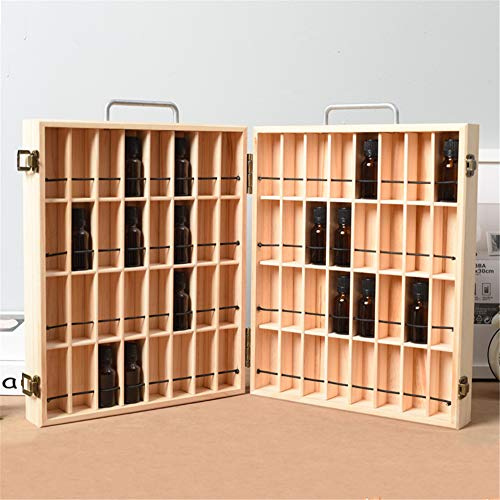 CHSEEO Caja de Almacenaje de Aceites Esenciales, 72 Botellas Aceite Contenedor Organizador Cosméticos Expositores Estantes para Esmaltes de Uñas, Perfumes, Labiales, Aceite Esencial #3
