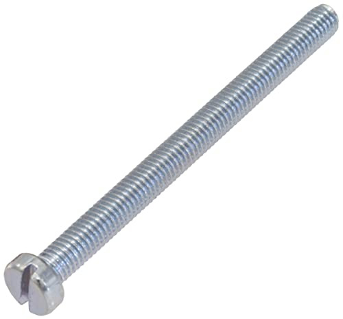 AERZETIX C58333 Satz von 30 Schraube M5x60 mm aus metall mit zylinderkopf/abdruck schlitz SL/farbe silber