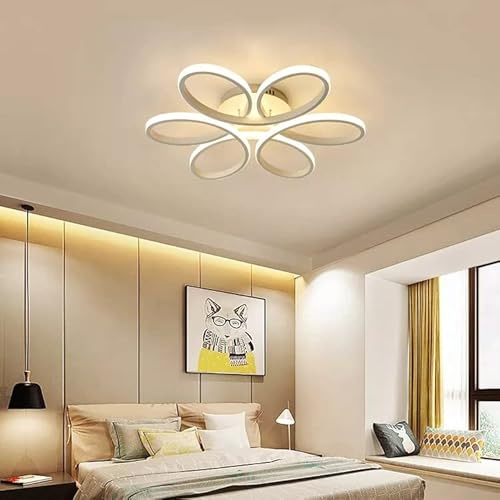 ARCADIA Plafoniera Led Soffitto Moderna con Luce Calda e Fredda Dimmerabile, Telecomando e App per Cellulare - Lampadario Camera da Letto, Soggiorno, Cucina, Cameretta e Salotto - 6890LM 100W 60Cm