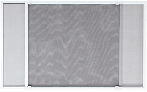 TIENDA EURASIA - Mosquitera Extensible para Ventanas, Marco de Aluminio, Medida de 70-130 cm x 50 cm alto, Mosquiteras para Ventanas, Adaptable a Todos los Marcos