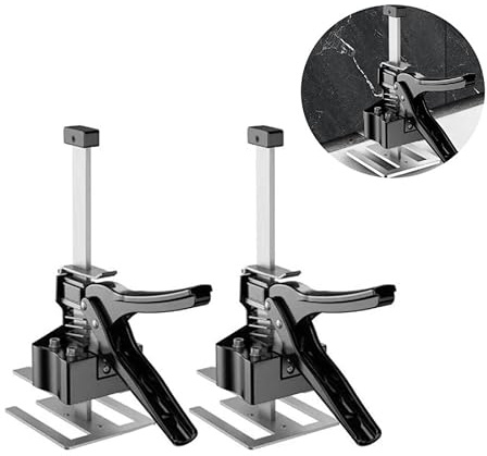 Fliesenheber,Möbelheber, Heber Schrank, Armbrettheber, Höhenverstellung Hebevorrichtung, Türheber für Wandfliesen, Keramik, Fußböden, Fenster, Schrank Set bis 170 kg,29 cm Türverkleidung Heben (2pcs)