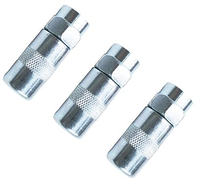 Follde Milwaukee Ersatz-Fettpressen-Kupplungen 49-16-2649, Ersatz-Fettpressenspitzen, passend für Milwaukee M18 & M12 Fettpressenspitzen, Hochdruck-Fettkupplungen (3er-Set)