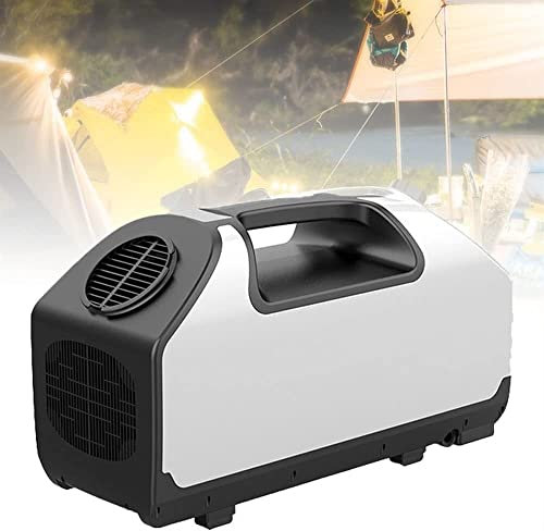 Climatiseur mobile, climatiseur d'extérieur for camping-car 700 W, refroidisseur d'air de tente portable avec 3 vitesses de vent faible puissance, volume d'air de 210 m³/h, for tente de camping-car, v